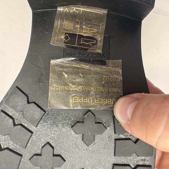 Madewell Chelsea Rain Boots Womens Size 7 Rubber Waterproof Ankle Pull On E2292 - Picture 10 of 10